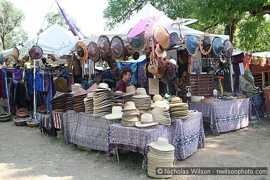 Hat vendor booth