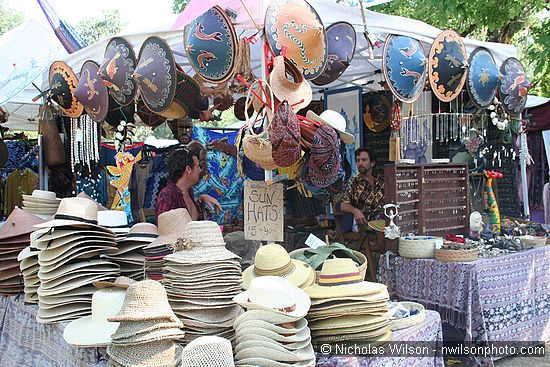 Hat vendor booth