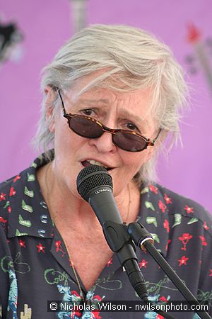 Rosalie Sorrels at the Revival Tent stage Sunday evening