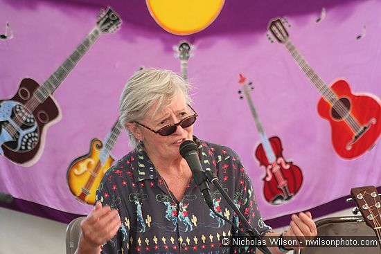 Rosalie Sorrels at the Revival Tent stage Sunday evening