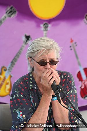 Rosalie Sorrels at the Revival Tent stage Sunday evening