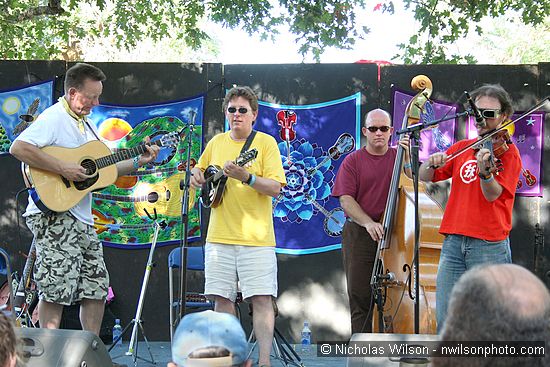 Tim O'Brien Band on the Arlo Hagler stage Sunday afternoon