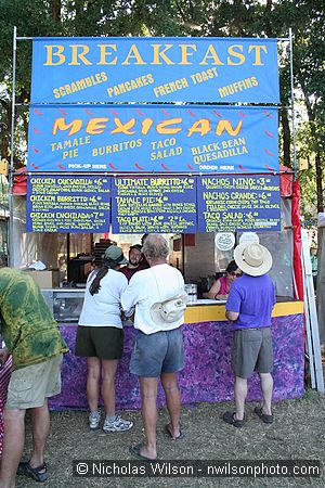 Breakfast and Mexican Food booth