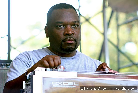 Chuck Campbell plays pedal steel guitar with the Campbell Brothers