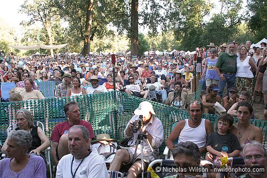 Audience for Greg Brown and Campbell Brothers Sunday evening