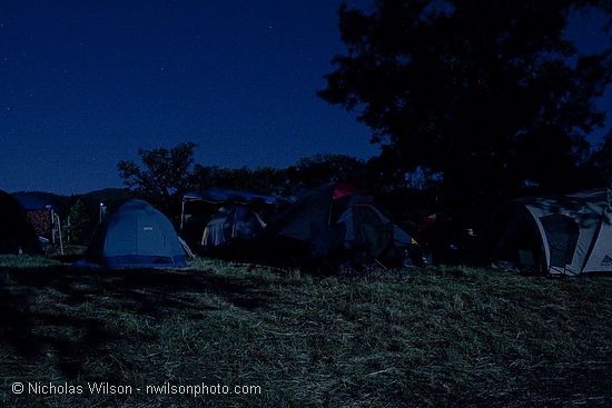 Moonlight and stars Friday night.