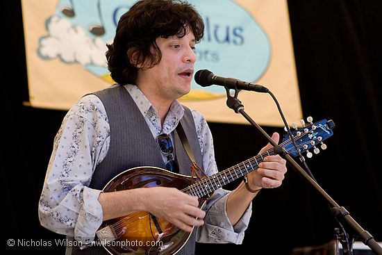 Michael Martin on mandolin with Tom Russell