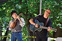 Tom Russell with Michael Martin on mandolin on the Hagler stage Saturday