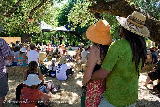 Audience for Tom Russell with Michael Martin at the Hagler stage