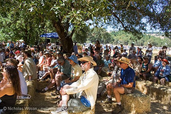 Audience for Tom Russell with Michael Martin at the Hagler stage