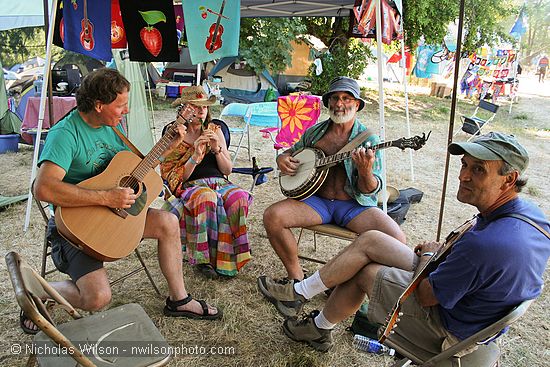 Jamming at a campsite