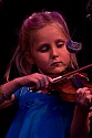 Hattie Craven on fiddle with Laura Love Band