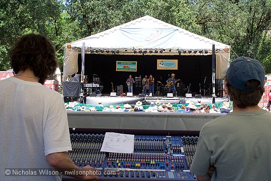 View from the main sound control booth.