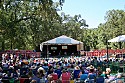 Main stage and concert bowl on Sunday afternoon with John Trudell.