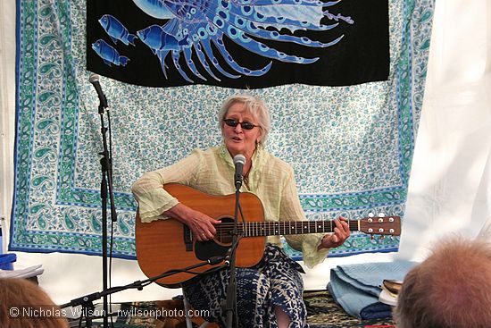 Rosalie Sorrels at the Revival Tent Sunday afternoon