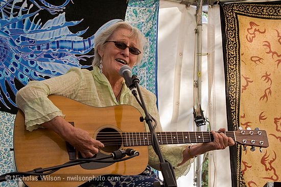 Rosalie Sorrels at the Revival Tent Sunday afternoon