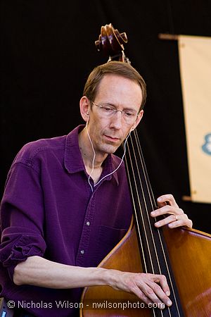 Cary Black on upright bass with Nina Gerber