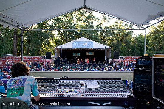 View from the main sound mixing booth