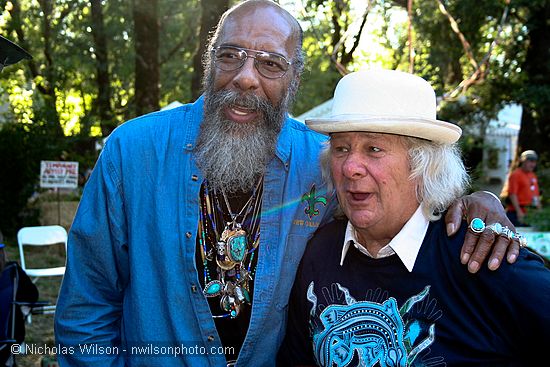 Wavy Gravy was there when old friend Richie Havens arrived backstage.