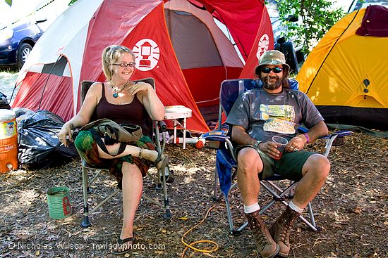 Happy campers at the backstage Kinetic Kamp