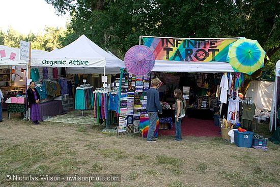 Organic Attire and Infinite Tarot booths