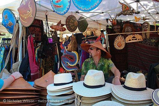 Hat vendor booth