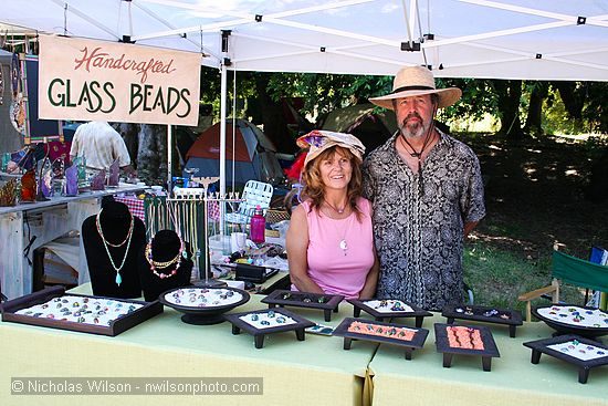 Handcrafted Glass Beads booth