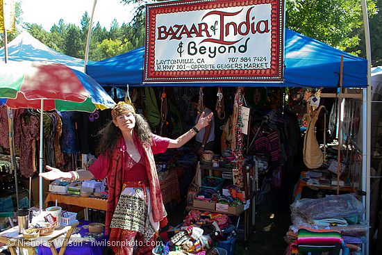 Julie at Bazaar of India & Beyond booth