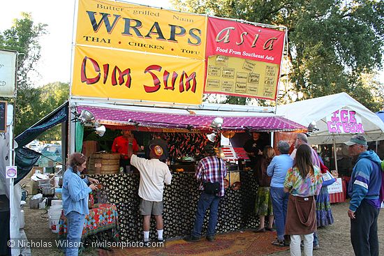 Asian food booth