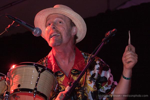 Joe Craven does a tweener at the Kate Wolf Memorial Music Festival 2009