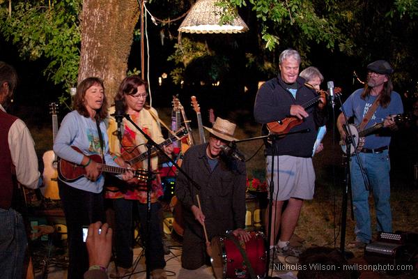 People's Stage Friday night at the Kate Wolf Memorial Music Festival 2009