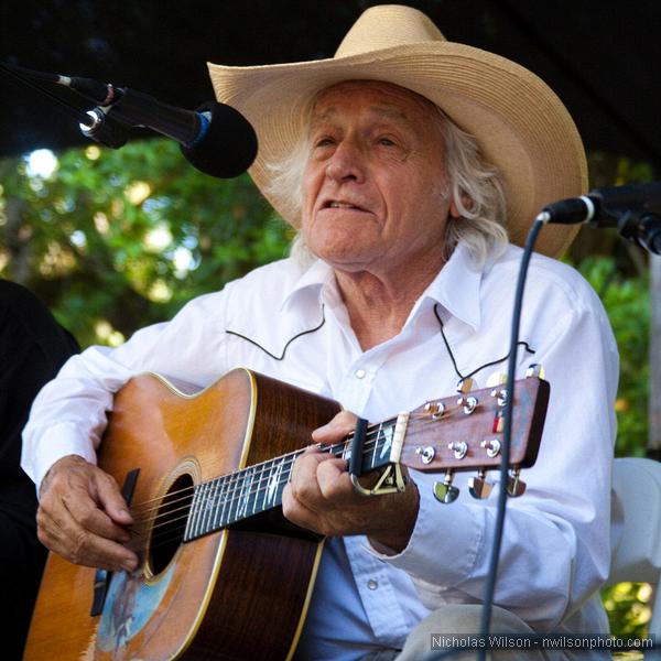 Ramblin' Jack Elliot on the Hagler Stage