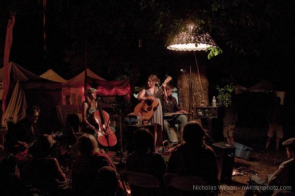 Blushin' Roulettes on the People's Stage Saturday night.