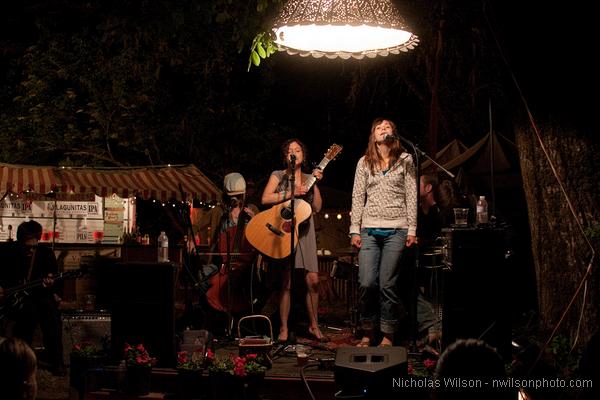 Blushin' Roulettes on the People's Stage Saturday night.