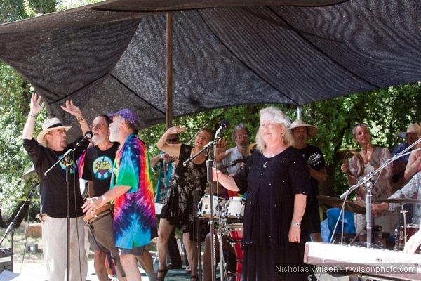 Love Choir/Community Choir workshop at the Hagler Stage Sunday morning