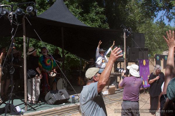 Love Choir/Community Choir workshop at the Hagler Stage Sunday morning