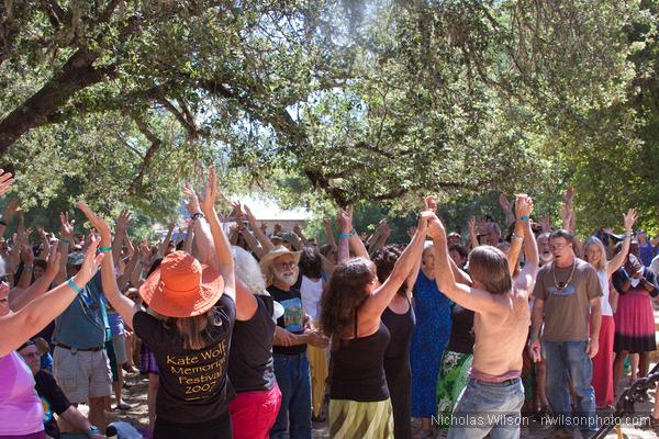 Love Choir/Community Choir workshop at the Hagler Stage Sunday morning