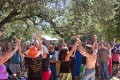 Love Choir/Community Choir workshop at the Hagler Stage Sunday morning