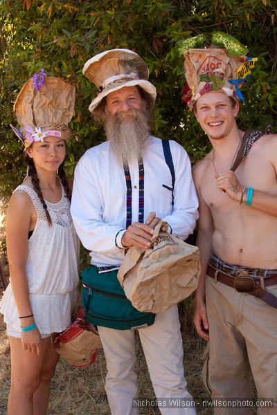 Bro Chapeau aka Mark Hansen with two happy customers.