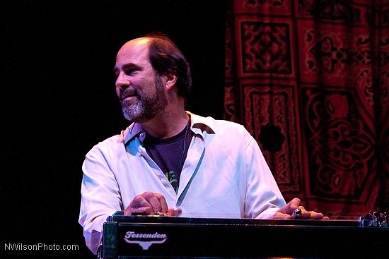 Robert Earl Keen and his band on the main stage Friday night.