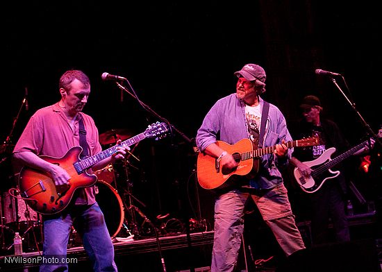 Robert Earl Keen and his band on the main stage Friday night.