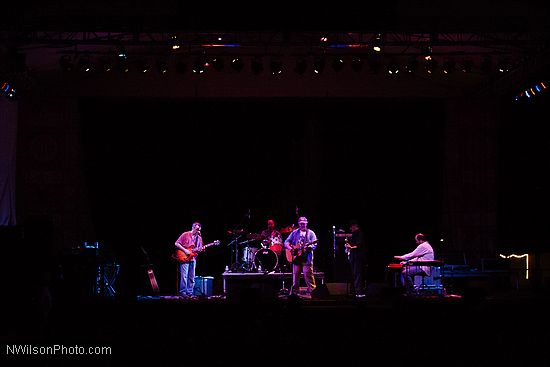 Robert Earl Keen and his band on the main stage Friday night.