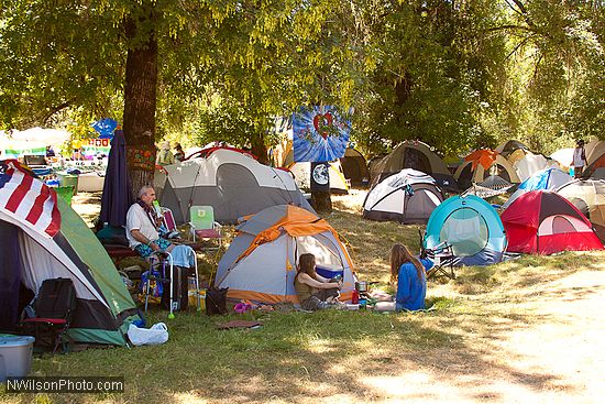 Camping next to the Hagler stage