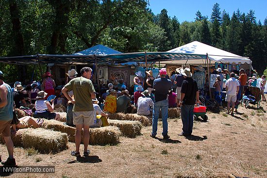 The Revival Tent is one of the intimate stages at the Kate Wolf Festival.