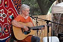 Rosalie Sorrels performs at the Utahpia People's stage.