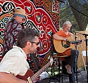 Rosalie Sorrels performs at the Utahpia People's stage.