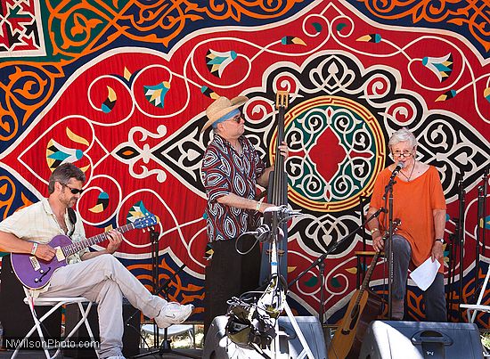 Rosalie Sorrels performs at the Utahpia People's stage.