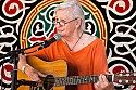 Rosalie Sorrels performs at the Utahpia People's stage.