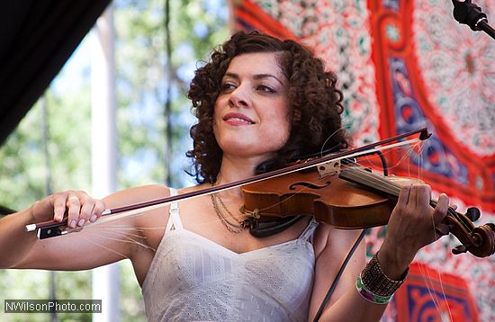 Carrie Rodriguez on the main stage Saturday afternoon