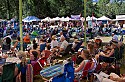 View from under the shade tent in the main concert meadow